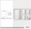 Dimensional spec drawing for Snyder Industries 6000 Gallon Vertical Tank (102" L x 102" W x 188" H)