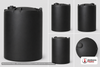 Snyder Industries 6000 Gallon HDLPE Vertical Storage Tank with ASTM Certification in Black 1.35 SG