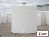 Snyder Industries 6000 Gallon HDPE Vertical Liquid Storage Tank with ASTM Certification. 6000.0 gallon capacity; Polyethylene; White; dimensions 188.0in H x 102.0in W x 102.0in L; 1650.0 lb empty; 1.35 specific gravity rating; fittings: 1 Manway / Lid; max temp 120 deg  F / 48 deg  C; 3 Year Warranty. Manufacturer part number 7430000n39. Manufactured by Snyder. Sold by OneSource Plastics (https://www.onesourceplastics.com).