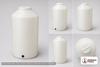 Dimensional spec drawing for Chem-Tainer 65 Gallon Vertical Storage Tank (24" L x 24" W x 46" H)
