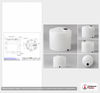 Dimensional spec drawing for Snyder Industries 6500 Gallon Vertical Storage Tank (120" L x 120" W x 153" H)