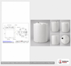 Dimensional spec drawing for Snyder Industries 6600 Gallon Vertical Storage Tank (120" L x 120" W x 158" H)