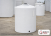 Snyder Industries 70 Gallon HDPE Vertical Liquid Storage Tank with ASTM Certification. Polyethylene; White; 42" H x 23" W x