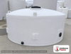 Snyder Industries 7000 Gallon HDPE Vertical Liquid Storage Tank with ASTM Certification. 7000.0 gallon capacity; Polyethylene; White; dimensions 122.0in H x 142.0in W x 142.0in L; 1400.0 lb empty; 1.5 specific gravity rating; fittings: 1 Manway / Lid; max temp 120 deg  F / 48 deg  C; 3 Year Warranty. Manufacturer part number 5300700n43. Manufactured by Snyder. Sold by OneSource Plastics (https://www.onesourceplastics.com).