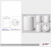 Dimensional spec drawing for Snyder Industries 8500 Gallon Vertical Storage Tank (120" L x 120" W x 194" H)