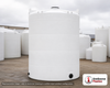 Snyder Industries 9500 Gallon HDPE Vertical Liquid Storage Tank with ASTM Certification. Polyethylene; White; 215" H x 120"