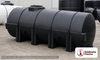 Norwesco 725 Gallon HDPE Horizontal Leg Tank in Black. Polyethylene; Black; 54" H x 49" W x 101" L.