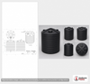 Enduraplas 10,000 Gallon Plastic Vertical Water Storage Tank in Black