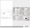Dimensional spec drawing for Snyder Industries 100 Gallon Vertical Tank (30" L x 30" W x 41" H)