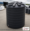 Enduraplas 3000 Gallon Plastic Vertical Water Storage Tank in Black. . Manufacturer part number EP-TLV03000BK. Sold by OneSource Plastics (https://www.onesourceplastics.com).