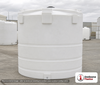 Snyder Industries 6200 Gallon Plastic Vertical Liquid Storage Tank. Polyethylene; White; dimensions 140.0in H x 120.0in W x 120.0in L; 1350.0 lb empty; 1.9 specific gravity rating. Manufacturer part number SII-8220000C26. Sold by OneSource Plastics (https://www.onesourceplastics.com).