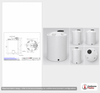 Dimensional spec drawing for Snyder Industries 1100 Gallon Vertical Tank (64" L x 64" W x 90" H)