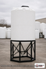 Snyder Industries 1500 Gallon 45 Degree XLPE Cone Bottom Tank in White. 1500 gallon capacity; Cross-Linked Polyethylene