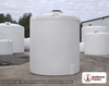 Snyder Industries 15000 Gallon HDPE Vertical Liquid Storage Tank with ASTM Certification. Polyethylene; White; dimensions 234.0in H x 143.0in W x 143.0in L; 4400.0 lb empty; 1.35 specific gravity rating. Manufacturer part number SII-5370000N39. Sold by OneSource Plastics (https://www.onesourceplastics.com).