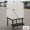 Snyder Industries 200 Gallon Plastic Portable Pest Control Operator Tank. High Density Linear Polyethylene; White; 39" H x