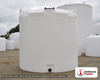 Snyder Industries 2500 Gallon HDPE Vertical Liquid Storage Tank with ASTM Certification- Philippi. Polyethylene; White; 107"