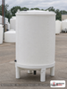 Snyder Industries 330 Gallon Open Top Total Drain Batch Tank (Dish Bottom). High Density Linear Polyethylene; White; dimensions 80.0in H x 42.0in W x 42.0in L; 150.0 lb empty; 1.9 specific gravity rating. Manufacturer part number SII-575TDVOT. Sold by OneSource Plastics (https://www.onesourceplastics.com).