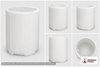 Snyder Industries 500 Gallon Plastic Open Top Batch Storage Tank in White