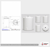 Dimensional spec drawing for Snyder Industries 6000 Gallon Vertical Tank (102" L x 102" W x 188" H)