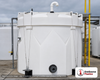 Snyder Industries 6500 Gallon Plastic Vertical Double Wall Liquid Chemical Storage Tank in White. 6500 gallon capacity; High
