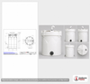 Dimensional spec drawing for Snyder Industries 6500 Gallon Double Wall Tank (120" L x 120" W x 199" H)