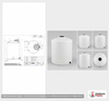 Dimensional spec drawing for Snyder Industries 1000 Gallon Vertical Storage Tank (60" L x 60" W x 89" H)