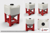 Dimensional spec drawing for Snyder Industries 190 Gallon Specialty Tank (45" L x 48" W x 55" H)