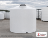 Snyder Industries 2500 Gallon HDPE Vertical Liquid Storage Tank with ASTM Certification. 2500 gallon capacity; High Density