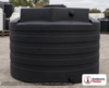 Bushman 2650 Gallon Black Vertical Water Storage Tank. 2650 gallon capacity; Polyethylene; Black; dimensions 80.0in H x 102.0in W x 102.0in L; 400.0 lb empty; 1.0 specific gravity rating; fittings: 1 Inlet , 1 Outlet , 1 Manway / Lid; max temp 120 deg  F / 48 deg  C; 3 Year Warranty. Manufacturer part number 45547. Manufactured by Norwesco. Sold by OneSource Plastics (https://www.onesourceplastics.com).