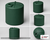 Bushman 3000 Gallon Green Rainwater Collection Storage Tank