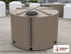 Bushman 3000 Gallon Mocha Rainwater Collection Storage Tank. Polyethylene; Mocha; 97.5" H x 102" W x 102" L; fittings: 1