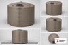 Bushman 3000 Gallon Mocha Rainwater Collection Storage Tank