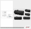 Norwesco 3250 Gallon Plastic Horizontal Leg Tank without Fittings in Black
