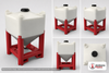 Snyder Industries 375 Gallon 45 Degree Plastic Flowmaster Viscous Hopper Bin Tank