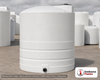 Snyder Industries 4650 Gallon HDPE Vertical Liquid Storage Tank with ASTM Certification. High Density Linear Polyethylene; White; dimensions 154.0in H x 102.0in W x 102.0in L; 1200.0 lb empty; 1.5 specific gravity rating. Manufacturer part number SII-8210000N43. Sold by OneSource Plastics (https://www.onesourceplastics.com).