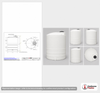 Dimensional spec drawing for Snyder Industries 4650 Gallon Vertical Storage Tank (102" L x 102" W x 154" H)