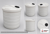 Dimensional spec drawing for Chem-Tainer 1000 Gallon Double Wall Tank (74" L x 74" W x 85" H)