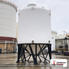 Snyder Industries 11500 Gallon 30 Degree HDPE Cone Bottom Tank in White. 11500 gallon capacity; Polyethylene; White; dimensions 214.5in H x 142.0in W x 142.0in L; 3600.0 lb empty; 1.9 specific gravity rating; 30-degree cone bottom; fittings: 1 Manway / Lid; max temp 100 deg  F / 37 deg  C; 3 Year Warranty. Manufacturer part number 5340100n45. Manufactured by Snyder. Sold by OneSource Plastics (https://www.onesourceplastics.com).