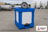 Snyder Industries 275 Gallon HDPE Stackable IBC Tote Tank. High Density Linear Polyethylene; Blue; 62" H x 46" W x 46" L.