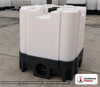 Snyder Industries 275 Gallon Plastic Stackable IBC Tote Tank Payloader System with Viton Gaskets. Polyethylene; White; 54" H