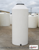 Chem-Tainer 300 Gallon Plastic Vertical Liquid Storage Tank. 300 gallon capacity; Polyethylene; White; 87" H x 35" W x 35"