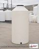 Chem-Tainer 75 Gallon Plastic Vertical Liquid Storage Tank. 75.0 gallon capacity; Polyethylene; White; dimensions 49.0in H x 23.0in W x 23.0in L; 23.0 lb empty; 1.5 specific gravity rating; fittings: 1.5". Manufacturer part number TC2349IC. Sold by OneSource Plastics (https://www.onesourceplastics.com).
