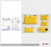 Dimensional spec drawing for Snyder Industries 750 Gallon No Class Value (73" L x 73" W x 66" H)