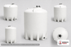 Enduraplas 1100 Gallon Plastic Vertical Liquid Storage Tank in White
