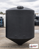 Chem-Tainer 3000 Gallon Black Vertical Water Storage Tank. 3000.0 gallon capacity; Polyethylene; Black; dimensions 107.0in H x 95.0in W x 95.0in L; 375.0 lb empty; 1.0 specific gravity rating; fittings: 2"; max temp 120 deg  F / 48 deg  C; 3 Year Warranty. Manufacturer part number TC3000IW-BLACK. Sold by OneSource Plastics (https://www.onesourceplastics.com).