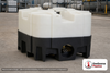 Snyder Industries 120 Gallon HDPE Stackable IBC Tote Tank. Polyethylene; White; dimensions 34.0in H x 45.0in W x 46.0in L; 187.0 lb empty; 1.9 specific gravity rating. Manufacturer part number SII-6660015B97205. Sold by OneSource Plastics (https://www.onesourceplastics.com).