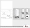 Dimensional spec drawing for Snyder Industries 1500 Gallon Cone Bottom Tank (64" L x 64" W x 140.75" H)