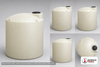 Dimensional spec drawing for Chem-Tainer 2150 Gallon Vertical Tank (86" L x 86" W x 99" H)