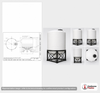 Dimensional spec drawing for Snyder Industries 2500 Gallon Cone Bottom Tank (95" L x 95" W x 125" H)