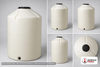 Dimensional spec drawing for Chem-Tainer 300 Gallon Vertical Tank (45" L x 45" W x 60" H)